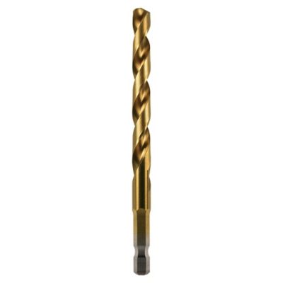 Image showing  5/16 in. Titanium Hex Shank Drill Bit, Precision CNC Machined High Speed Steel