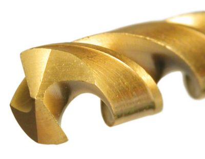 Image showing  5/64 in. Titanium Round Shank Drill Bits, Precision CNC Machined High Speed Steel, 2 pc.