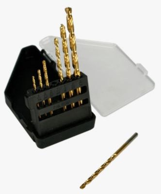 Image showing 5 th Montana Brand Tools Titanium Round Shank Drill Bits, Vest Pack, 7 pc.