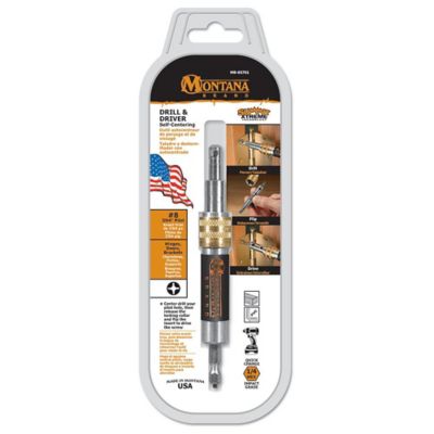 Montana Brand Tools Self-Center Hinge Drill and Driver #8, 1/4 in. Quick-Change Hex Shank