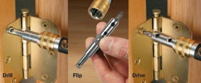Image showing  #8 Quick-Change Self-Center Hinge Drill and Driver, 1/4 in. Hex