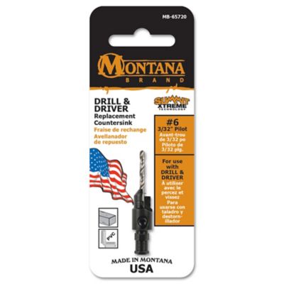 Montana Brand Tools #6 Countersink Insert Replacement, Modular Drill and Driver