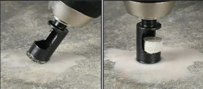 Image showing  3/4 in. Diamond Tile Drill Bit, Black Oxide Finish