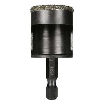 Image showing  1 in. Diamond Tile Drill Bit, Black Oxide Finish