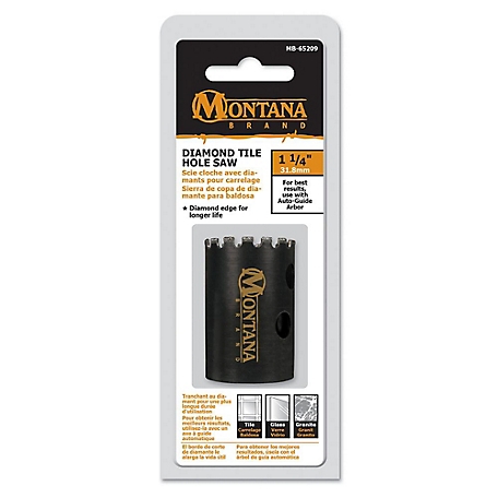 Montana Brand Tools 1-1/4 in. Diamond Tile Hole Saw, Carbide Tip