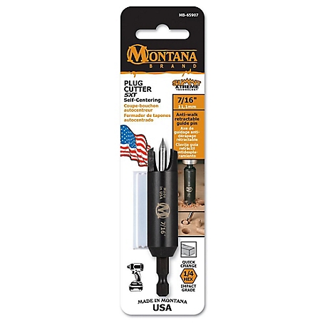 Montana Brand Tools 7/16 in. Self-Centering Plug Cutter, Precision CNC Machined High-Alloy Steel