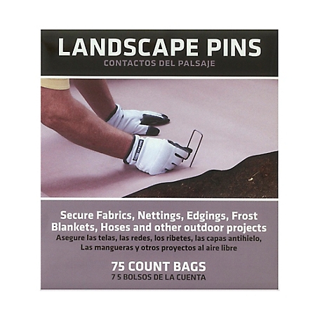 Greenscapes 4 in. Landscape Garden Pins, 75-Pack