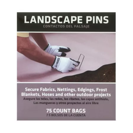 Greenscapes 4" Landscape Garden Pins 75 Pack Garden Fencing