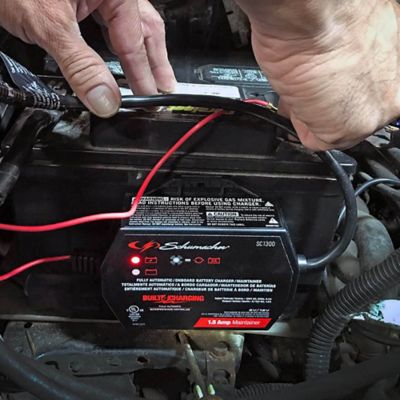 Image showing  1.5A 6/12V Mountable Battery Charger/Maintainer, 120V AC Input Voltage, 0.4A Input Current