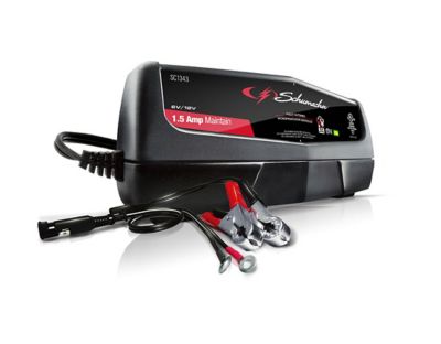 Schumacher 1.5A 6/12V Battery Charger/Maintainer, 120V AC Input Voltage, 0.4A Input Current