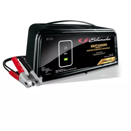 Schumacher 6/2A 6/12V battery charger input voltage 120V AC input current 2.2A Battery Chargers