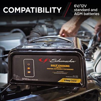 Image showing 5 th Schumacher 6/2A 6/12V Battery Charger, 120V AC Input Voltage, 2.2A Input Current