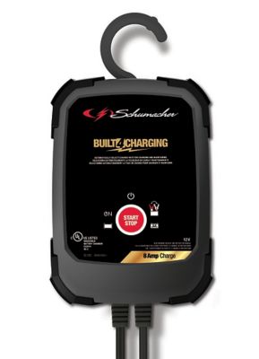 Schumacher Electric Rapid Battery Charger and Maintainer, 3-in-1, SC1302 Fully Automatic 8 Amp 12 Volt with Desulfator