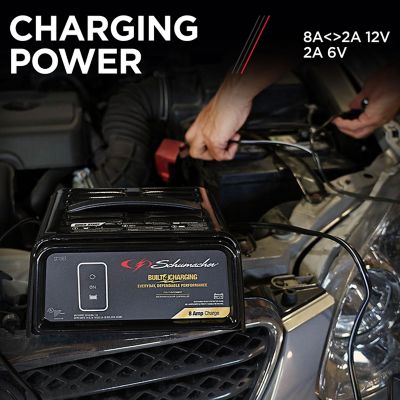Image showing 5 th Schumacher 8/2A 6/12V Battery Charger, 120V AC Input Voltage, 2.2A Input Current