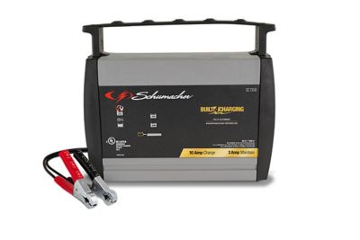 Schumacher 10/3A 6/12V Battery Charger, 120V AC Input Voltage, 2.5A Input Current