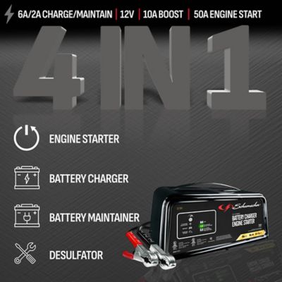 Image showing  Electric Automatic Jump Starter, Battery Charger and Maintainer, 4-in-1, SC1361, 50 Cranking Amp 12 Volt