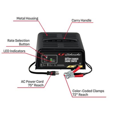 Image showing 5 th Schumacher Electric Automatic Jump Starter, Battery Charger and Maintainer, 4 in 1, SC1361, 50 Amps, 12 V