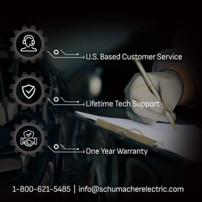 Image showing 7 th Schumacher Electric Automatic Jump Starter, Battery Charger and Maintainer, 4 in 1, SC1361, 50 Amps, 12 V