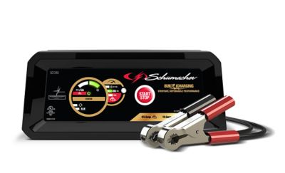 Schumacher 2A 6/12V 55/10/6 Battery Charger with Engine Start, 120V AC Input Voltage