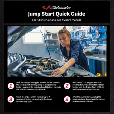 Image showing 5 th Schumacher 200 A Electric 12 V Fully Automatic Wheeled Battery Charger and Jump Starter with 40 A Boost Mode