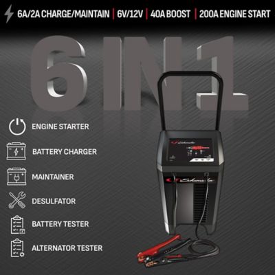 Image showing  200A 6V/12V Fully Automatic Wheeled Jump Starter and Battery Charger