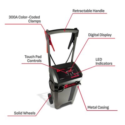 Image showing  250A Farm & Ranch Wheeled Jump Starter, Battery Charger, Maintainer, 4-in-16V/12V with Desulfator