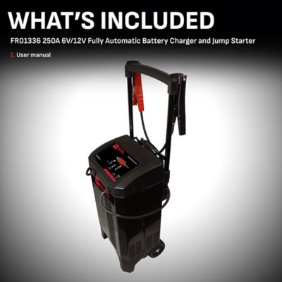 Image showing  250A Farm & Ranch Wheeled Jump Starter, Battery Charger, Maintainer, 4-in-16V/12V with Desulfator