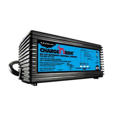 Schumacher 3A 6/12V Universal CR5 Battery Charger for Charge n' Ride Toys, 120V AC Input Voltage, 0.92A Input Current