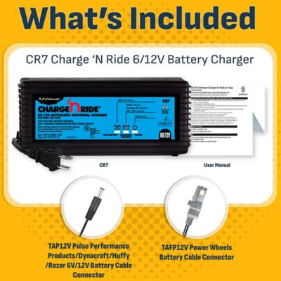 Image showing 5 th Schumacher 3A 6/12V Universal CR7 Battery Charger for Charge n' Ride Toys, 120V AC Input Voltage, 0.92A Input Current