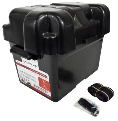 Schumacher 10.75 in. x 14.25 in. x 10.5 in. Marine Battery Box