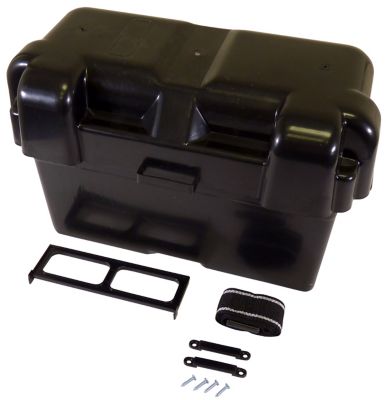 Schumacher 18.25 in. x 10.5 in. x 12.5 in. Marine Battery Storage Box
