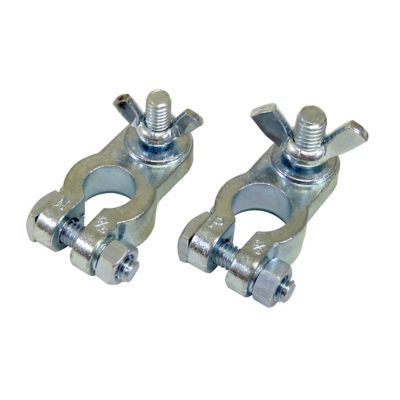 Schumacher 3/8 in. - 5/16 in. Top Post Marine Terminal Ends, Zinc Plated
