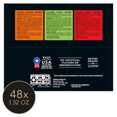 Image showing  Perfect Portions All Life Stages Savory Chicken, Roasted Turkey & Tender Beef Wet Cat Food pk., 2.6 oz., 24 pk.