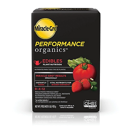 Miracle-Gro 1 lb. 265 sq. ft. Performance Organics Edibles Plant Nutrition