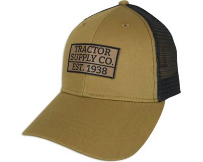 Tractor Supply Mesh-Back Trucker Hat with Faux Leather Logo Patch