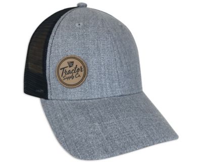 Tractor Supply Unisex Adult Faux Leather Logo Patch Mesh Back Trucker Cap