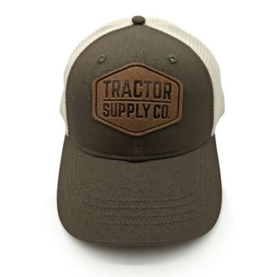 Tractor Supply Mesh-Back Trucker Hat with Faux Leather TSC Patch