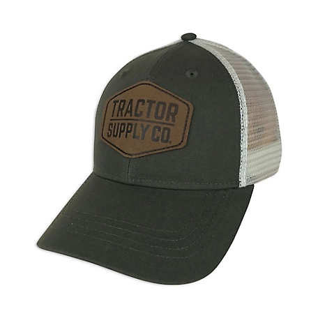 Tractor Supply Mesh-Back Trucker Hat with Faux Leather TSC Patch