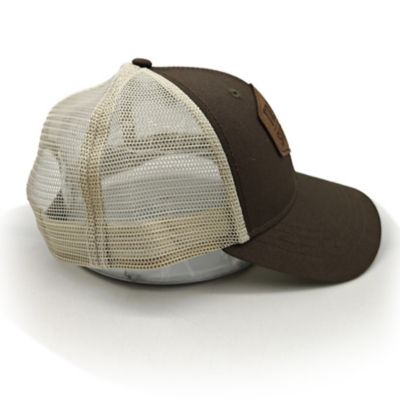 Image showing  Unisex Adult Faux Leather TSC Patch Mesh Back Trucker Hat