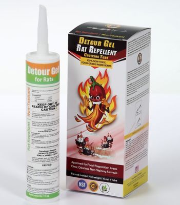 Detour Gel Rat Repellent 10 oz. Professional Grade Rat Repellent Caulking Tube