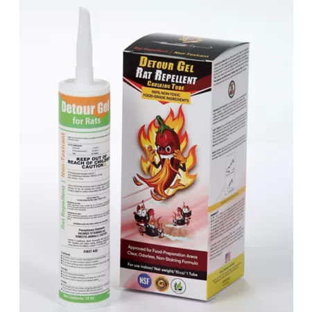 Detour Rat Repellent Gel 10 oz Professional Grade Rat Repellent Caulk Tube Animal & Rodent Repellent