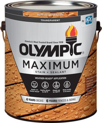 Olympic 1 gal. Transparent Maximum Stain & Sealant, Redwood