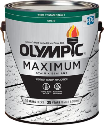 Olympic 1 gal. Solid Maximum Stain & Sealant, Oxford Brown
