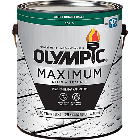 Olympic 1 gal. Solid Maximum Stain & Sealant, Oxford Brown