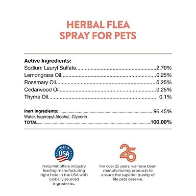 Image showing  Herbal Flea Spray for Cats and Dogs, 16 oz.