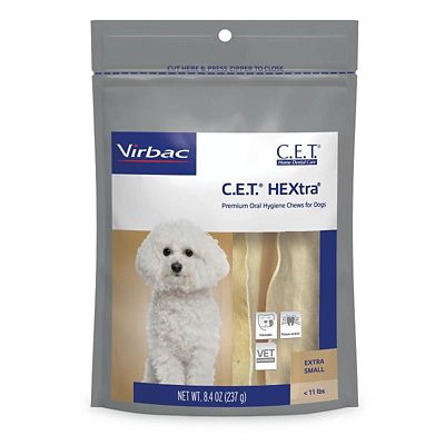 C.E.T. HEXtra Chews for Extra-Small Dogs Under 11 lb., 30 ct.