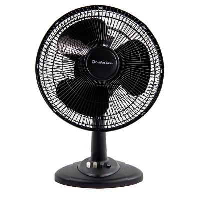 Comfort Zone 12 In Oscillating Table Fan 3 Speed Options Cz121bk At Tractor Supply Co