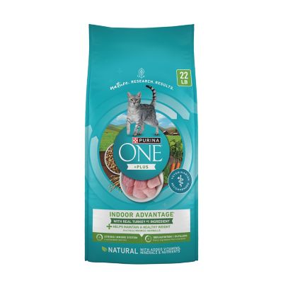 Purina ONE Indoor Advantage Dry Cat Food, 22 lb. Bag, 17800 14409