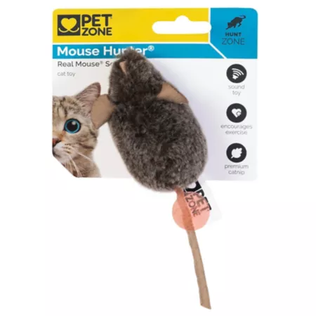 Pet Zone Mouse Hunter Play-N-Squeak Cat Mouse Plush & Mice Toys