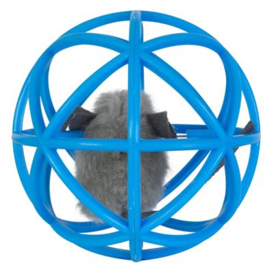 Image showing  Ball of Furry Fury Play-N-Squeak Catnip Mouse Cat Toy